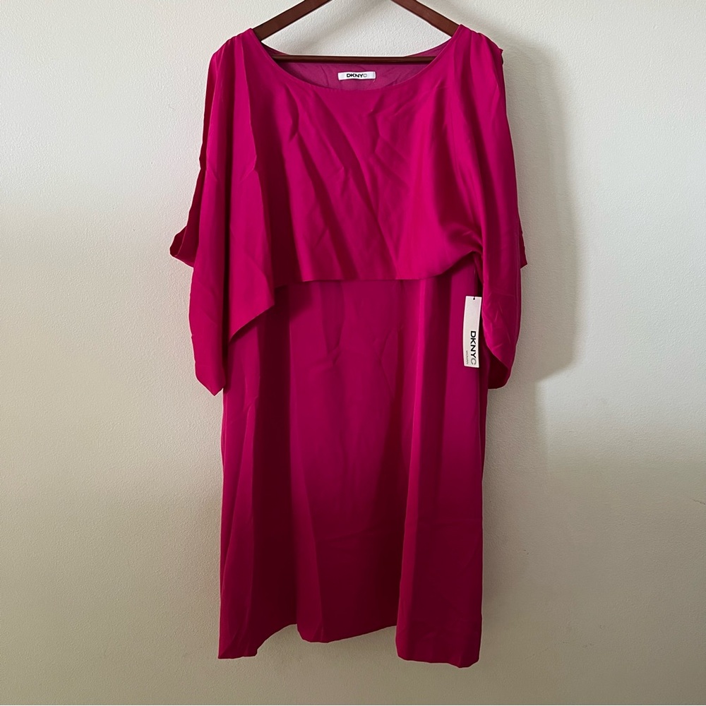 DKNYC Women's Tulip Cape Dress Sz 3x
